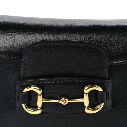 Gucci Azalea Calfskin Horsebit 1955 Super Mini Crossbody Bag  Black 6 of 8