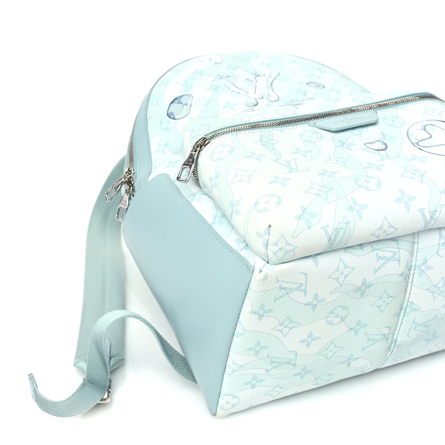 Monogram Aquagarden Discovery Backpack PM Crystal Blue