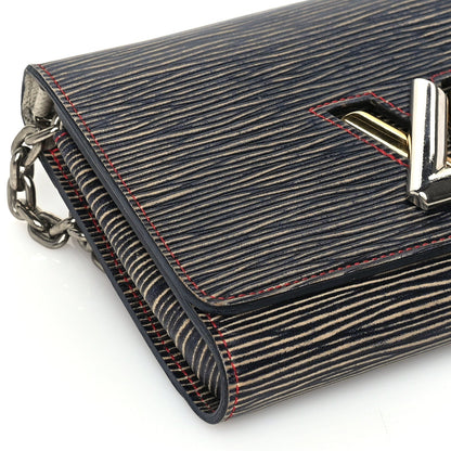 Louis Vuitton Epi Twist Chain Wallet Denim Dark Blue 7 of 8