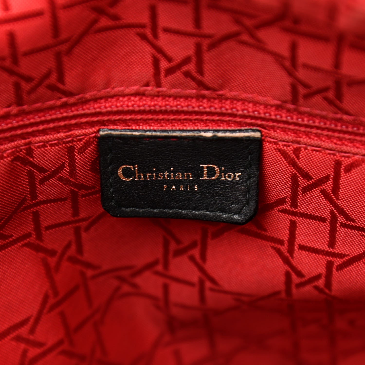 Christian Dior Lambskin Cannage Large Lady Dior Black 6 of 17