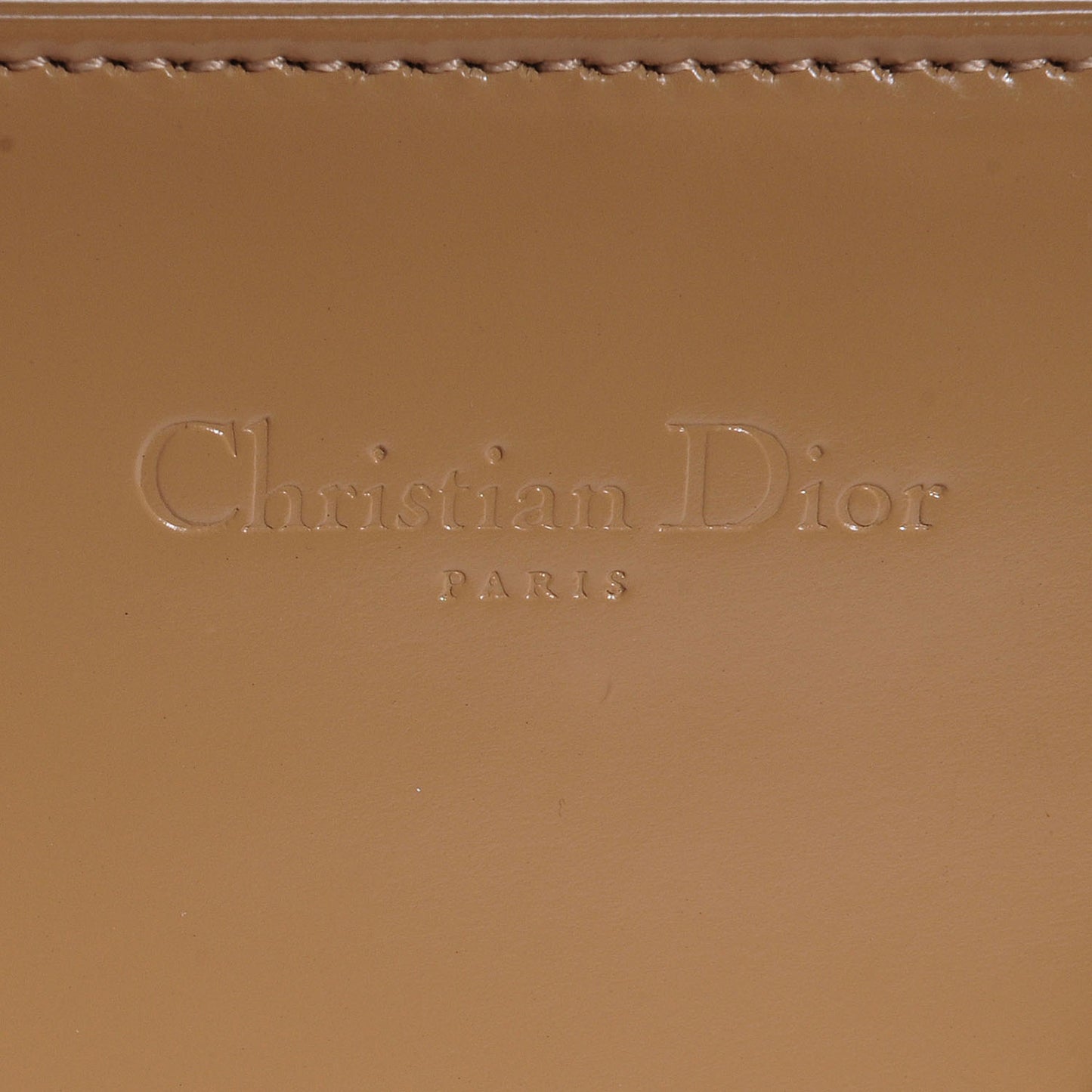 Vintage Patent Medium Lady Dior Beige