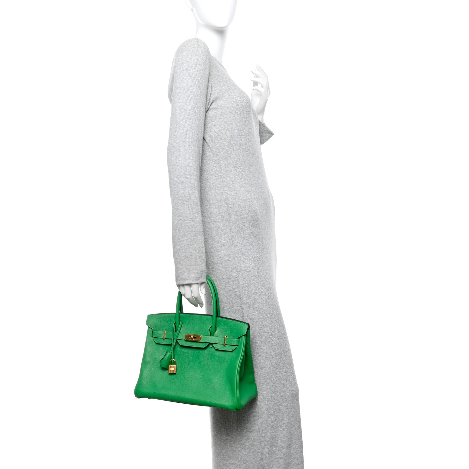 Hermes Epsom Birkin 30 Bambou 2 of 13