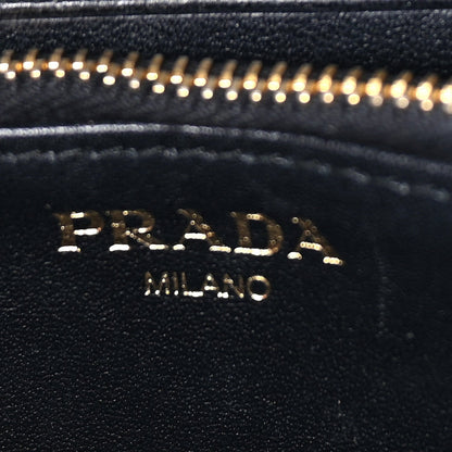 Prada Move Triangle Compact Zip Wallet Black 7 of 7