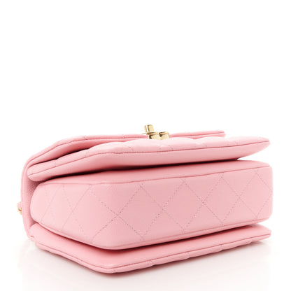 Chanel Caviar Quilted Mini Coco First Flap Pink 4 of 10