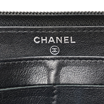 Chanel Caviar Large Timeless CC Zip Around Wallet Black 6 of 13