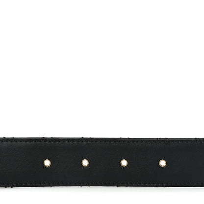 Chanel Calfskin Quilted CC Chain Belt 95 38 Black 4 of 5