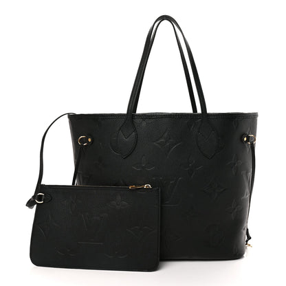 Louis Vuitton Empreinte Monogram Giant Neverfull MM Black 2 of 9