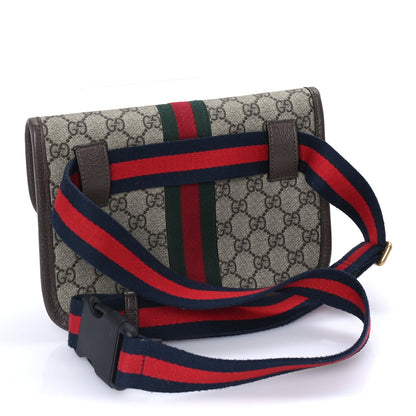 Gucci GG Supreme Monogram Web Small Ophidia Belt Bag  Brown 2 of 7