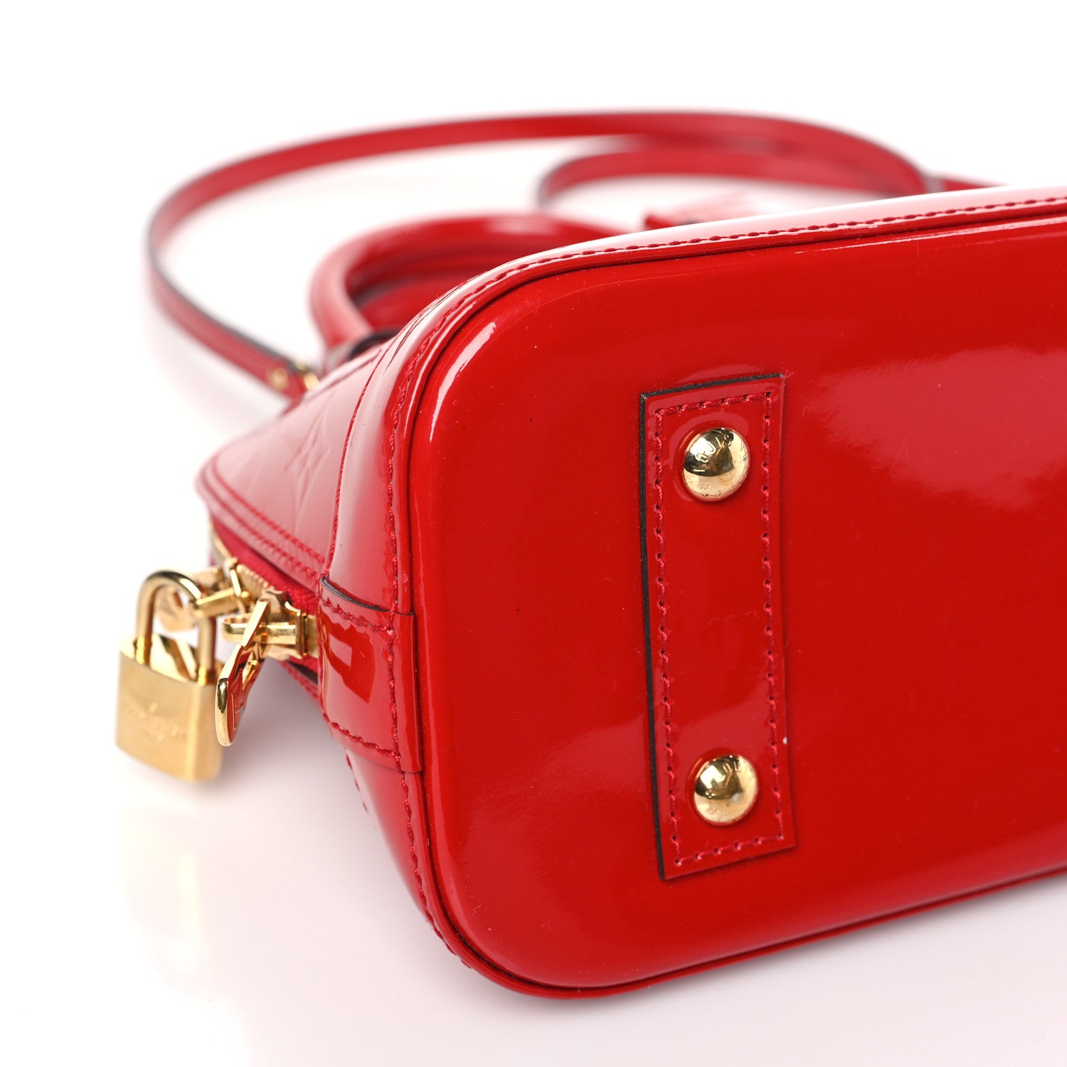 Louis Vuitton Vernis Alma BB Cherry 7 of 8