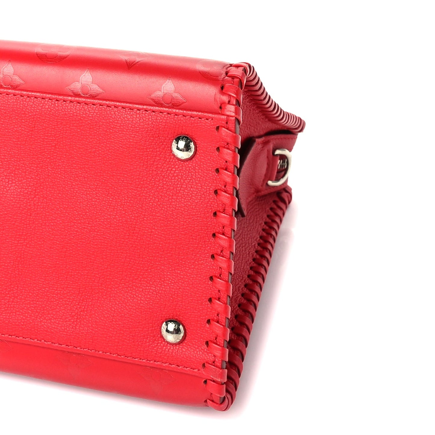 Monogram Cuir Plume Very Zipped Tote  Rubis