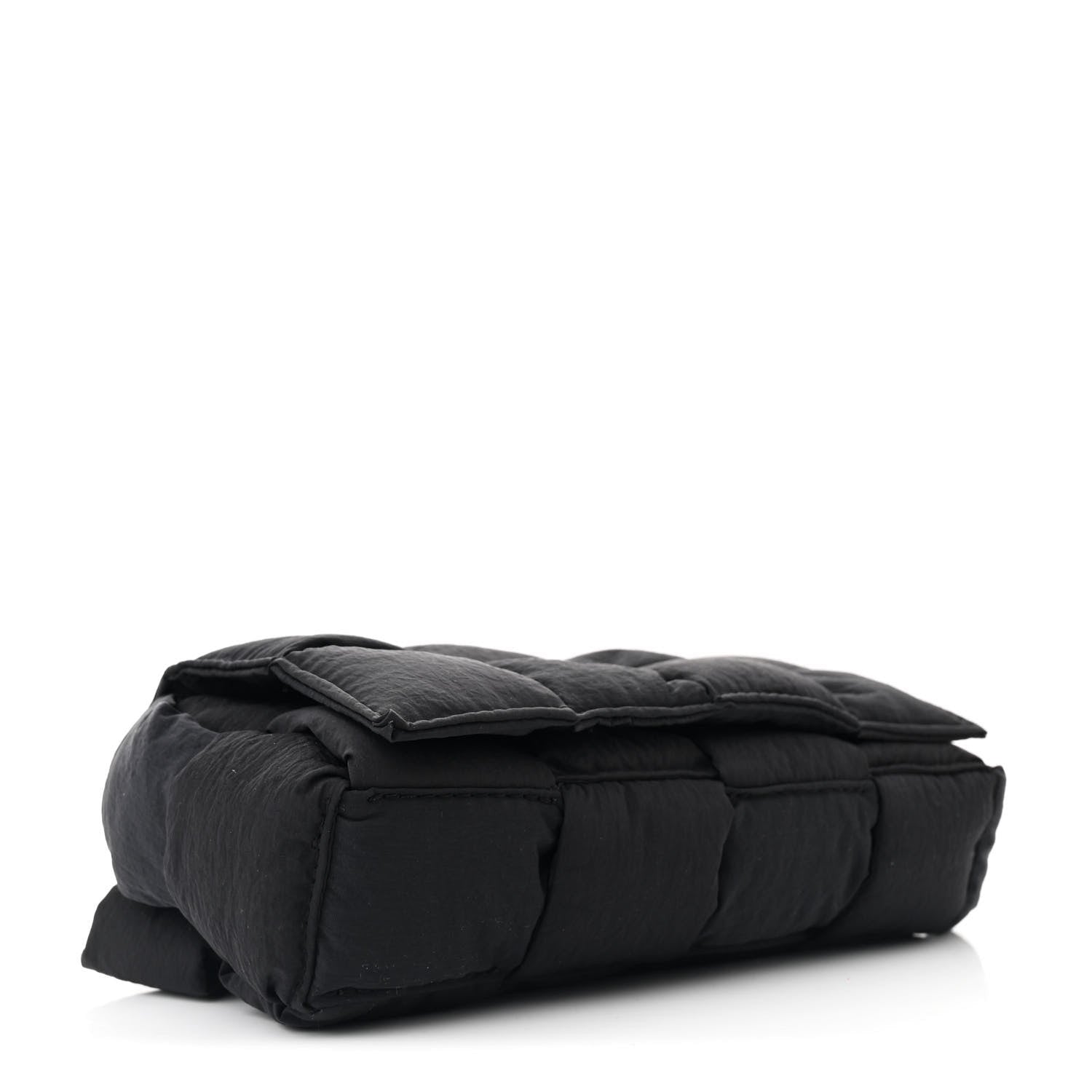 Bottega Veneta Nylon Intrecciato Padded Tech Mini Cassette Belt Bag Black 4 of 7