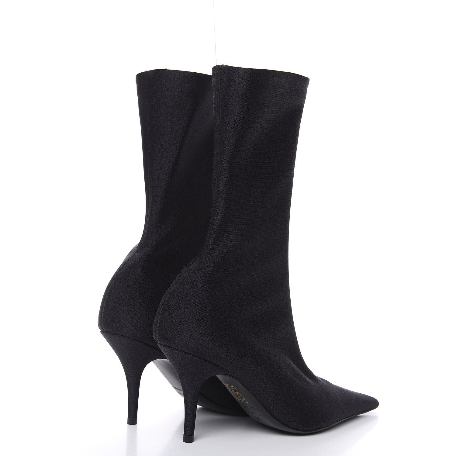 Balenciaga Jersey Crepe Extreme Pointed Toe Knife Booties 35 Black 4 of 7