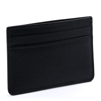 Gucci Calfskin Script Card Holder  Black 3 of 8