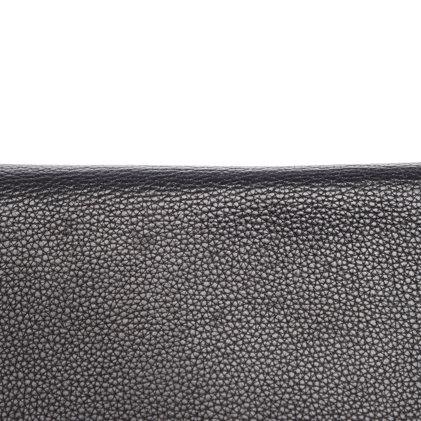 Drummed Calfskin Suede Large Trapeze Black