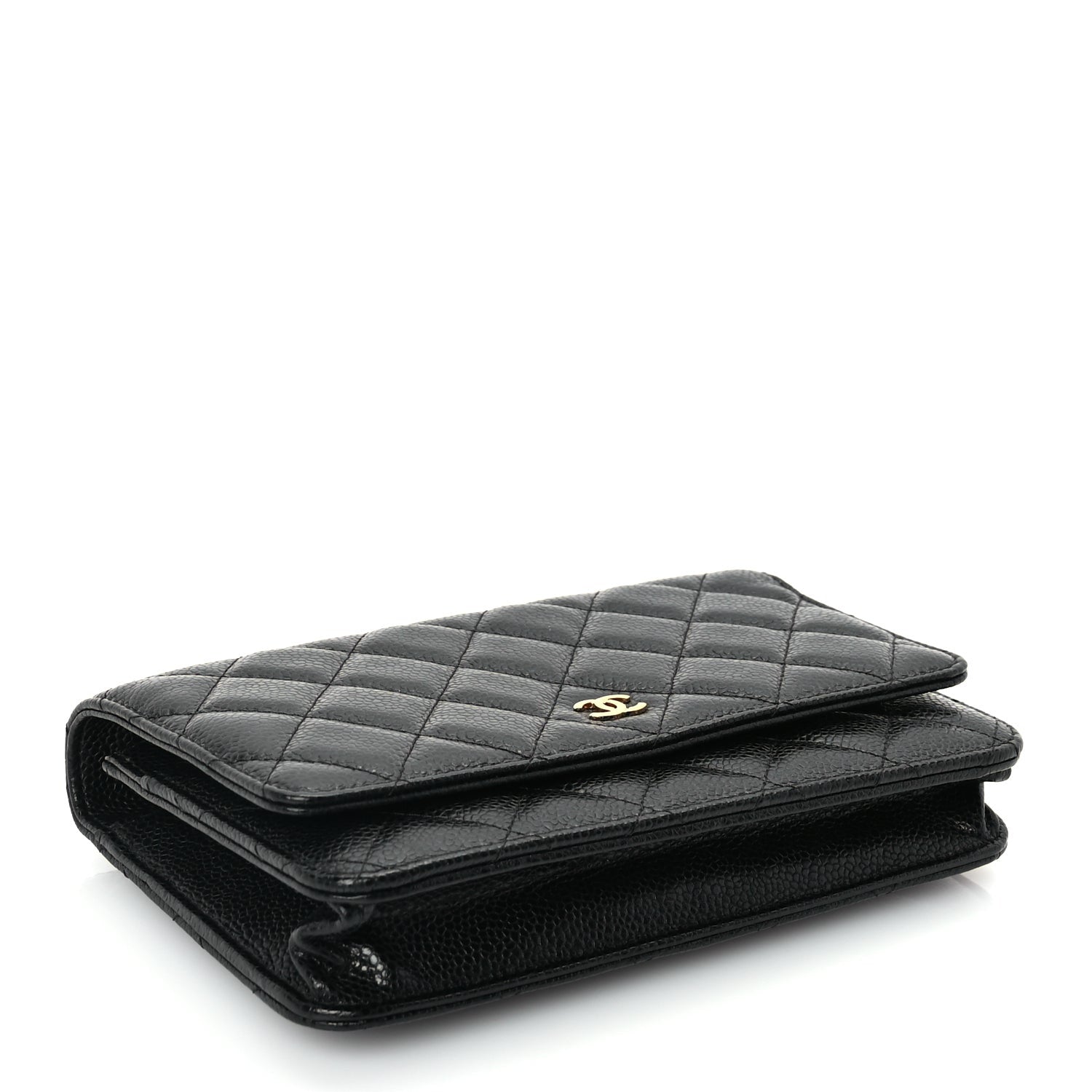 Chanel Caviar Quilted Wallet On Chain WOC Black 3 of 9