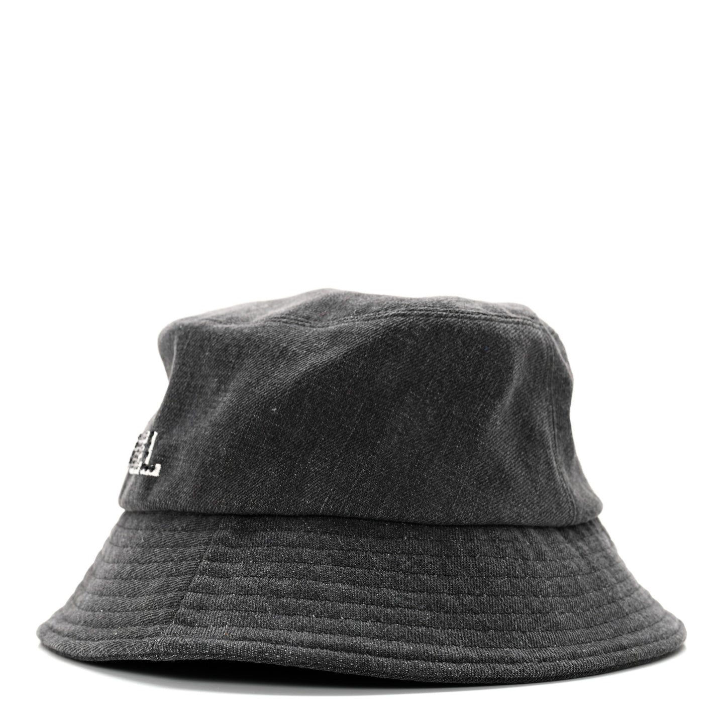 Fabric Logo Bucket Hat M Grey