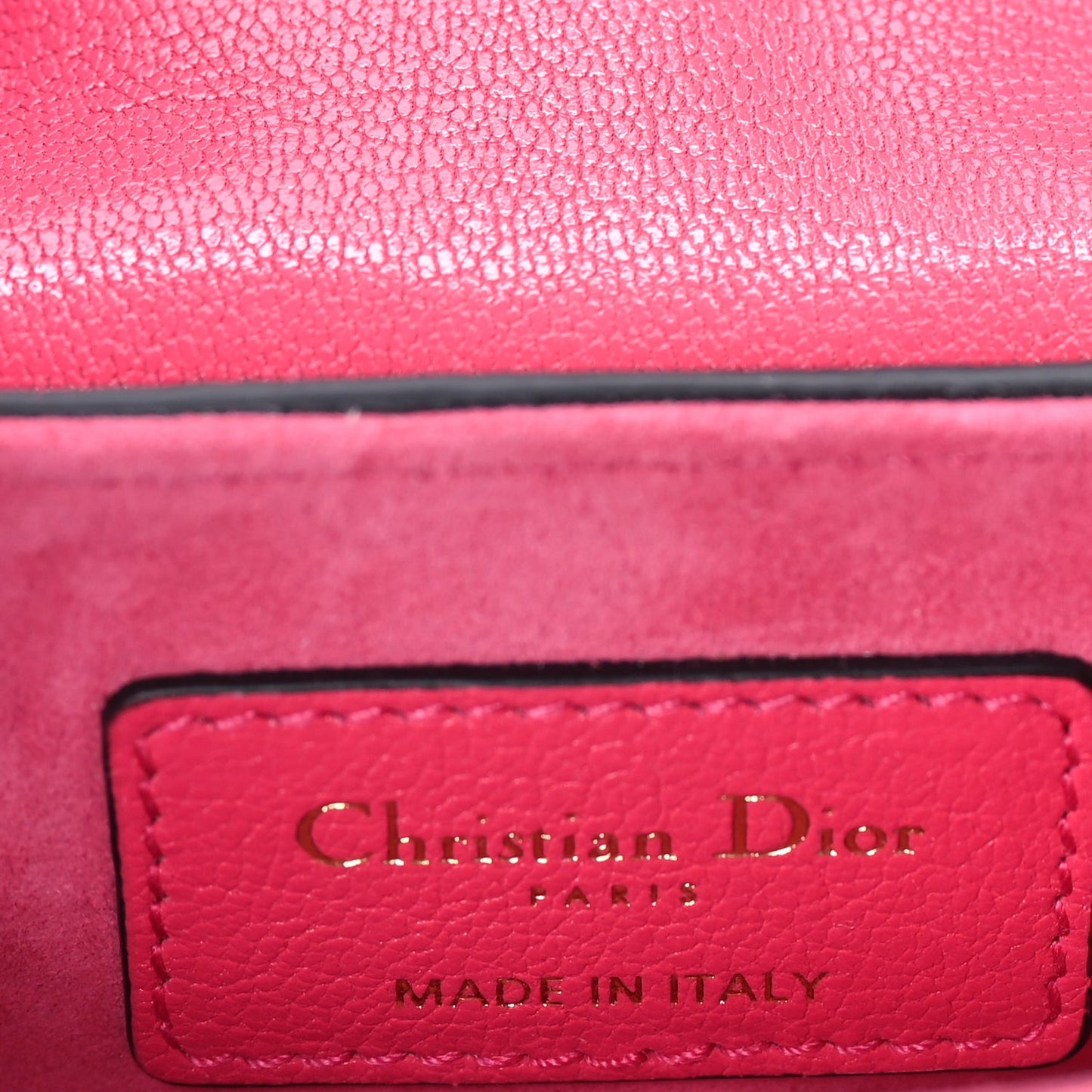 Goatskin Micro Saddle Bag Pink