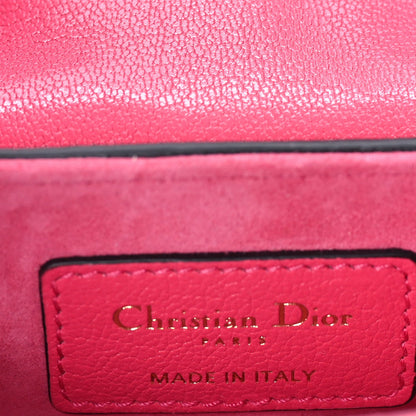 Christian Dior Goatskin Micro Saddle Bag Pink 5 of 7
