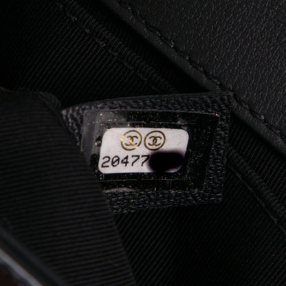 Chanel Patent Calfskin Quilted Medium Plexiglass Boy Flap Black 7 of 7