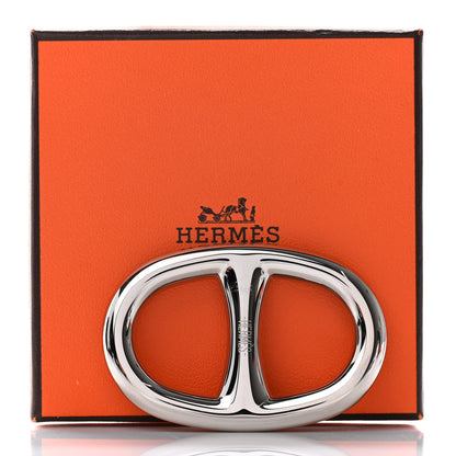 Hermes Palladium Chaine D'Ancre Scarf Ring 6 of 6