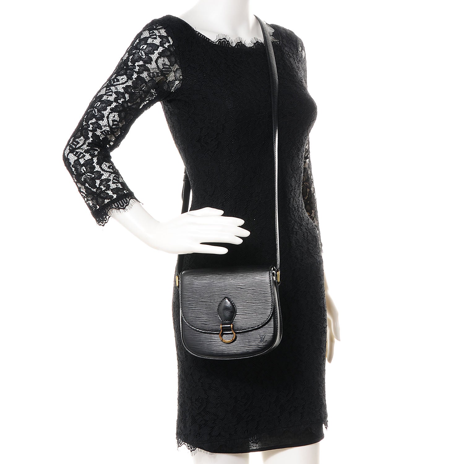 Louis Vuitton Epi Saint Cloud PM Black 2 of 7