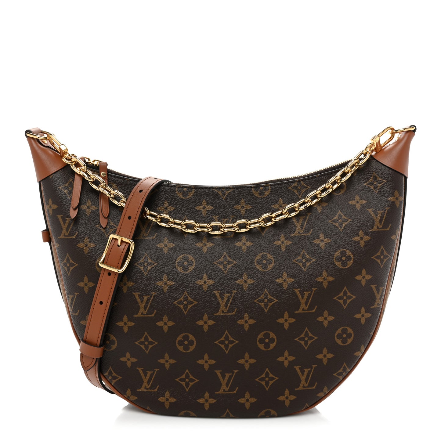 Reverse Monogram Loop Hobo