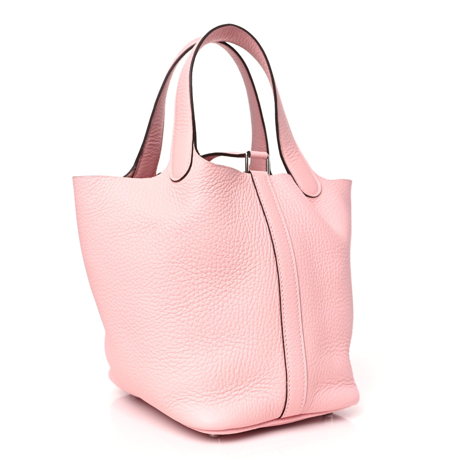 Hermes Taurillon Clemence Picotin Lock 18 PM Rose Sakura 3 of 11