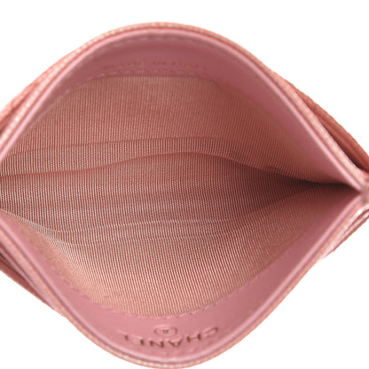 Chanel Iridescent Caviar Quilted Card Holder Pink 5 of 9