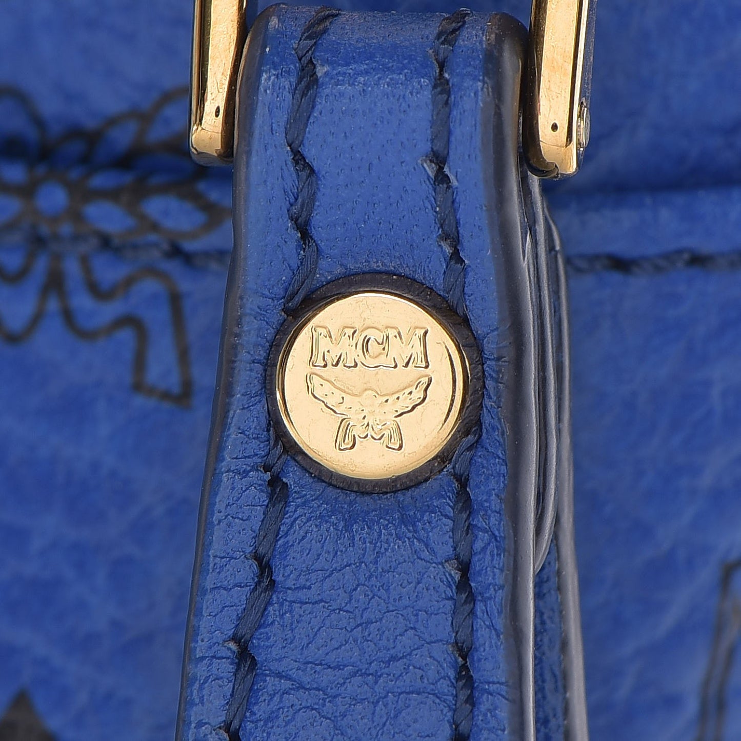 Visetos Studded Medium Stark Backpack White Blue