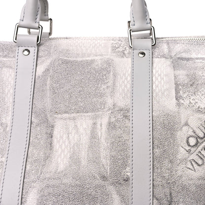 Louis Vuitton Damier Salt Keepall Bandouliere 50 Stone Grey 6 of 7