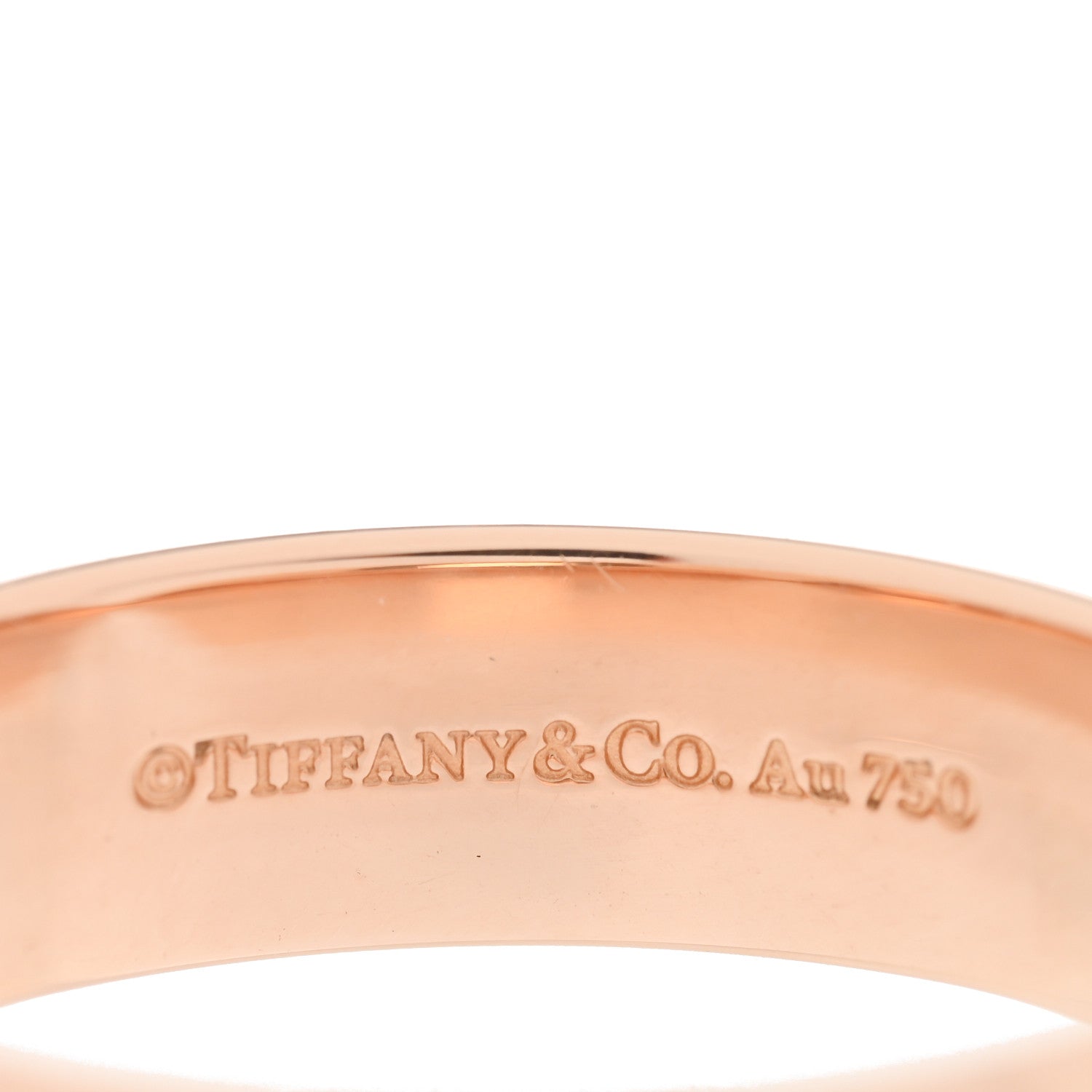 Tiffany 18K Rose Gold Wide Nesting Band Ring 58 8.25 4 of 4