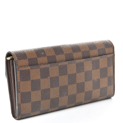Louis Vuitton Damier Ebene Sarah Wallet NM 3 of 6