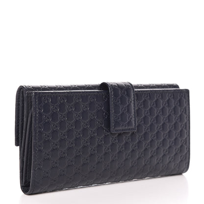 Gucci Microguccissima Continental Flap Wallet Navy 3 of 9