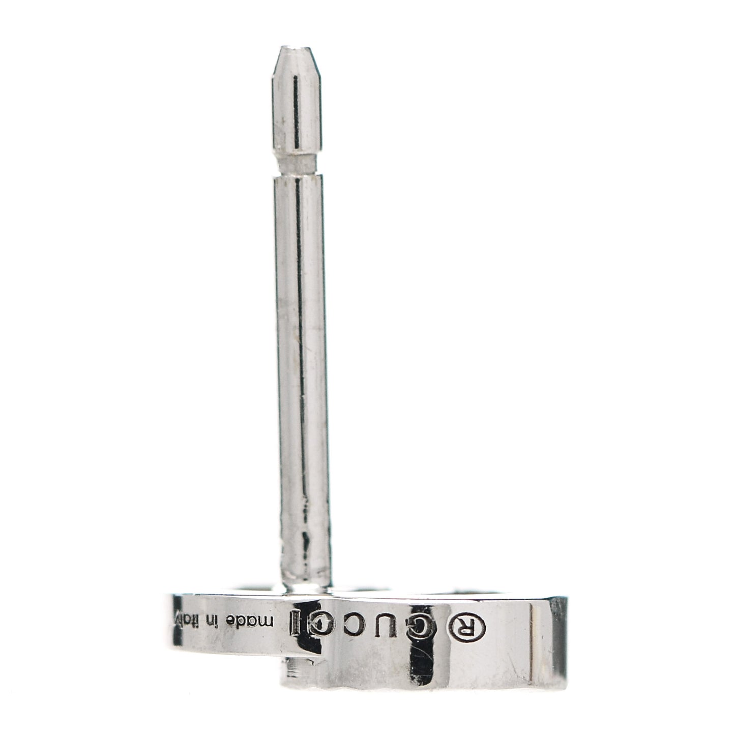 18K White Gold Mini Running GG Stud Earrings