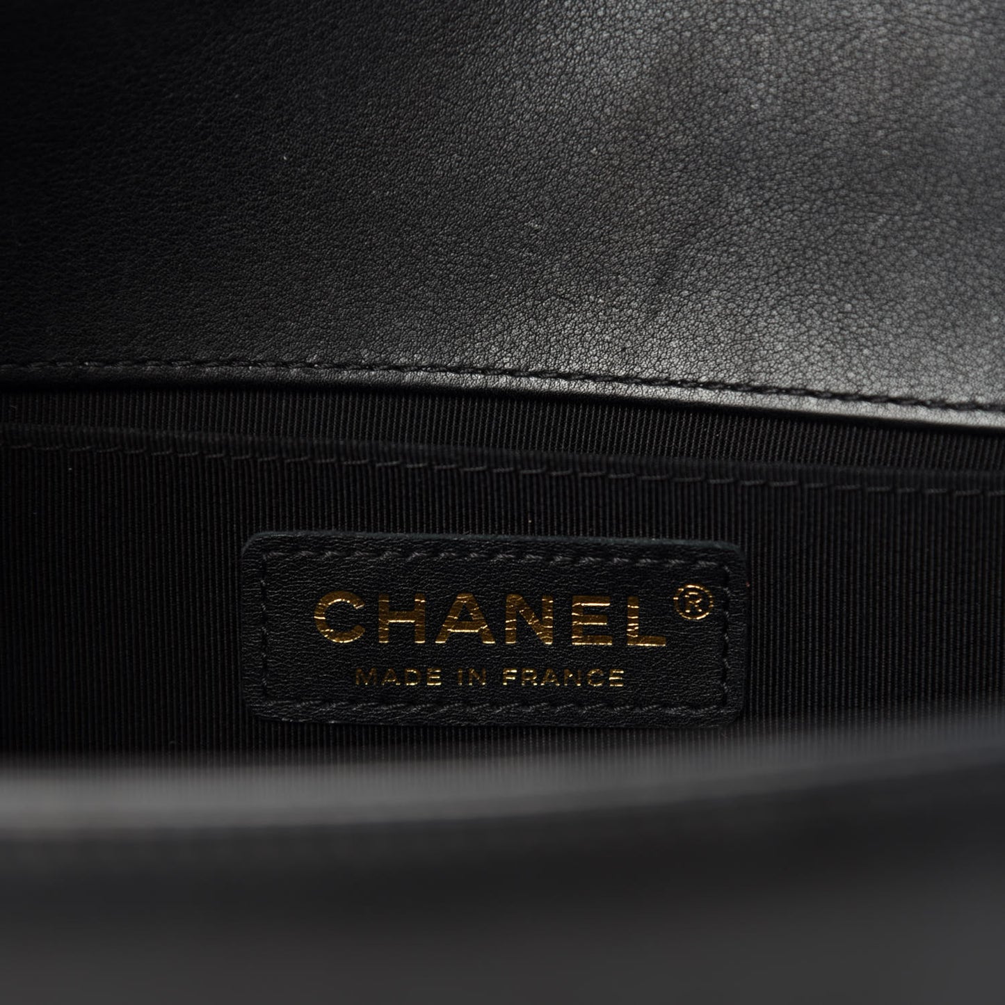 Calfskin Quilted Medium Boy Flap Black