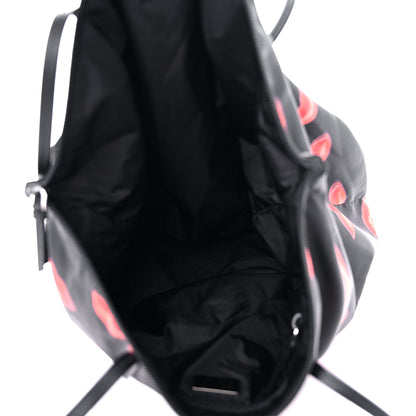 Prada Tessuto Nylon Lips Tote Black 4 of 7