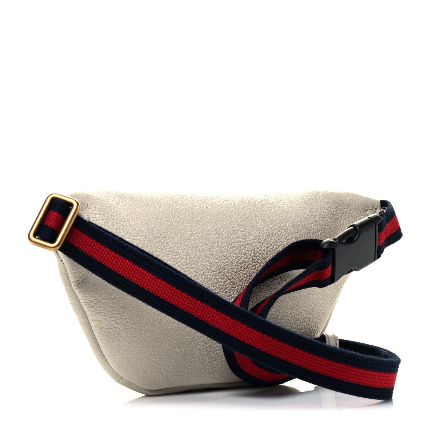 Grained Calfskin Small Logo Belt Bag White
