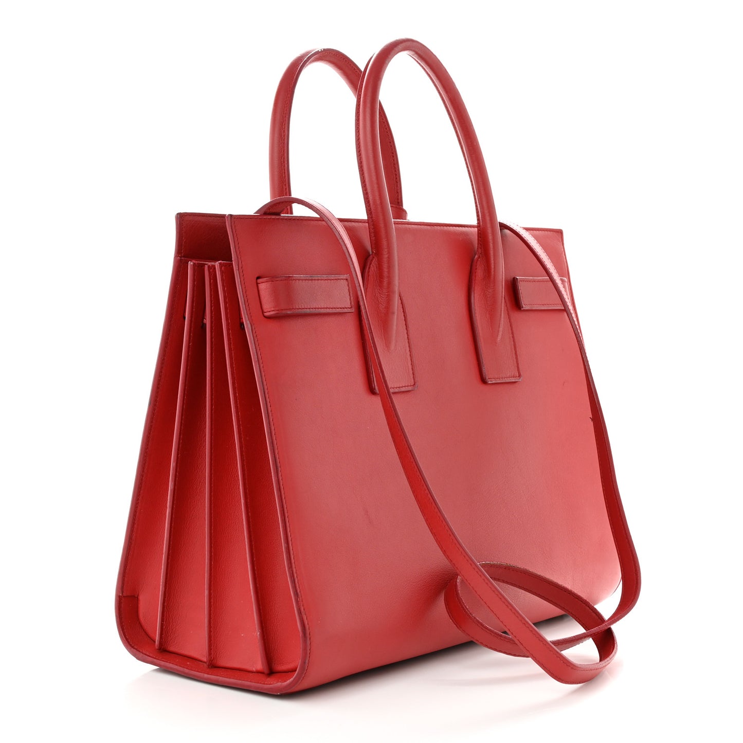 Calfskin Small Sac De Jour Vermillion