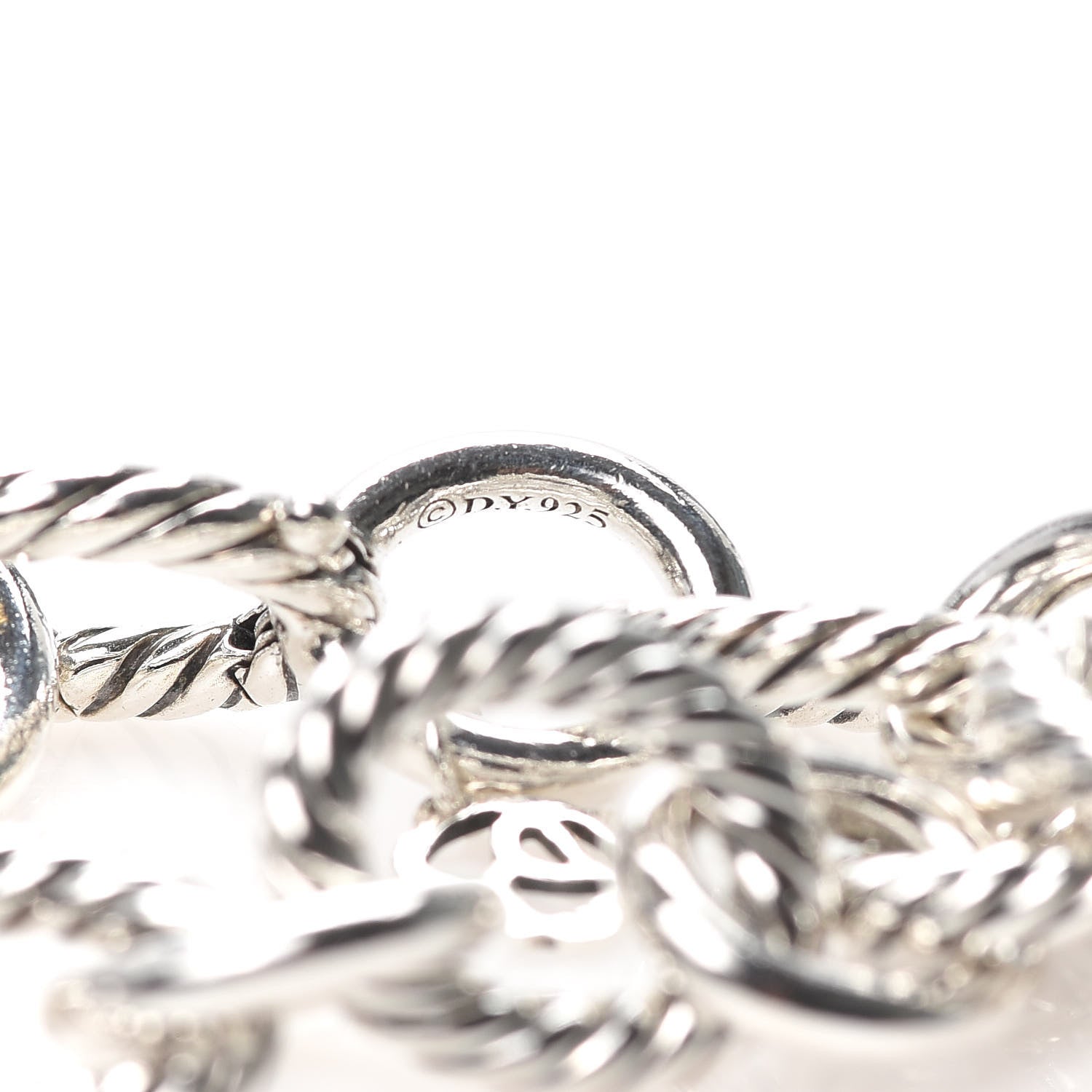 David Yurman Sterling Silver 12mm Large Oval Link Bracelet 5 of 5