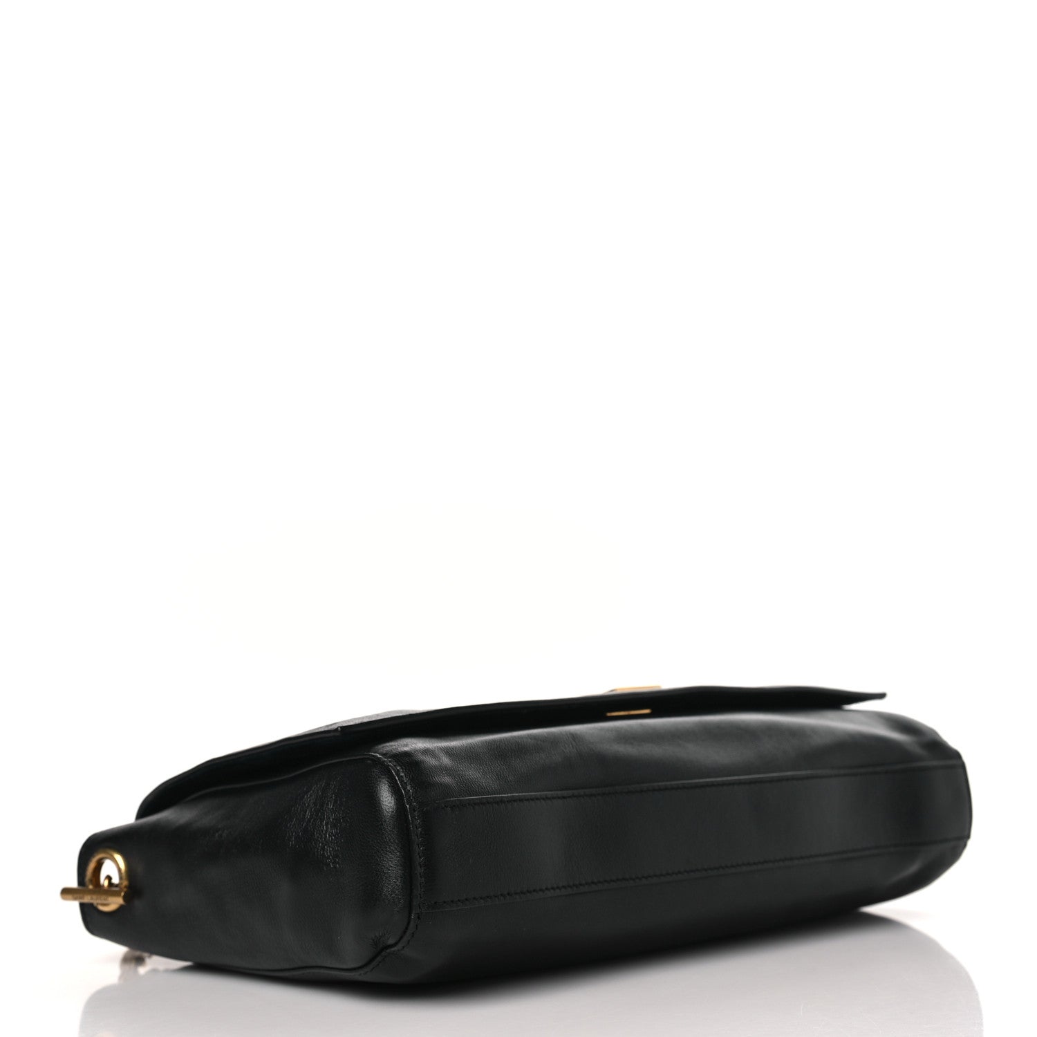 Saint Laurent Smooth Calfskin Suede Medium Reversible Monogram Kate Satchel Black 12 of 14