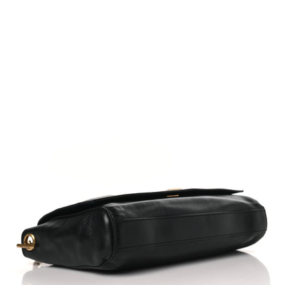 Saint Laurent Smooth Calfskin Suede Medium Reversible Monogram Kate Satchel Black 12 of 14