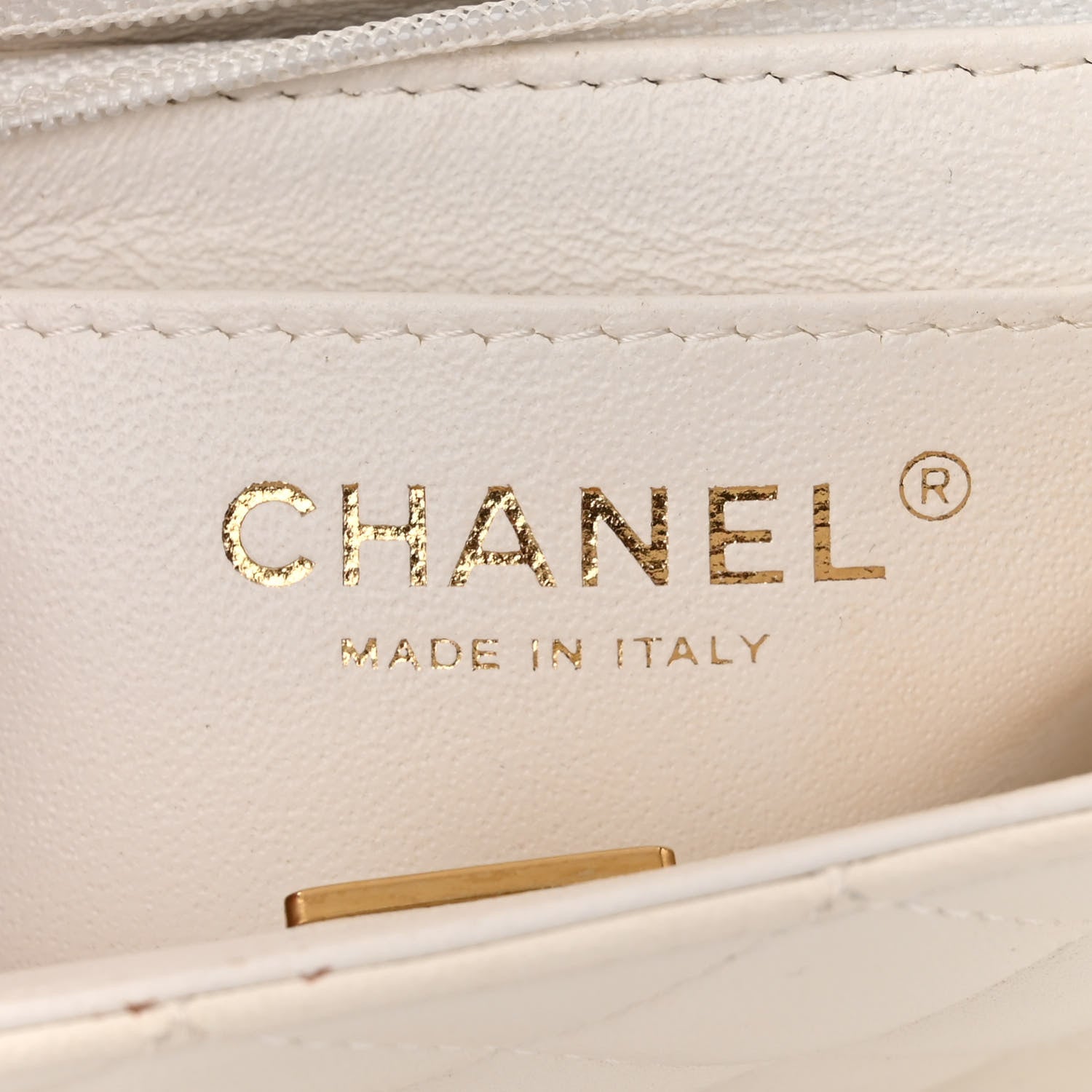 Chanel Lambskin Quilted Mini Rectangular Flap White 6 of 12