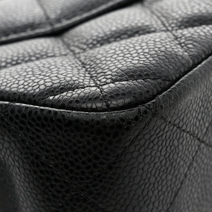 Chanel Caviar Quilted Jumbo Double Flap Black 14 of 14