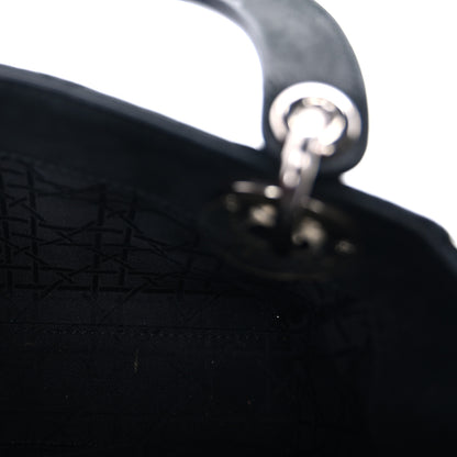 Christian Dior Metallic Lambskin Cannage Mini Lady Dior Black 4 of 8