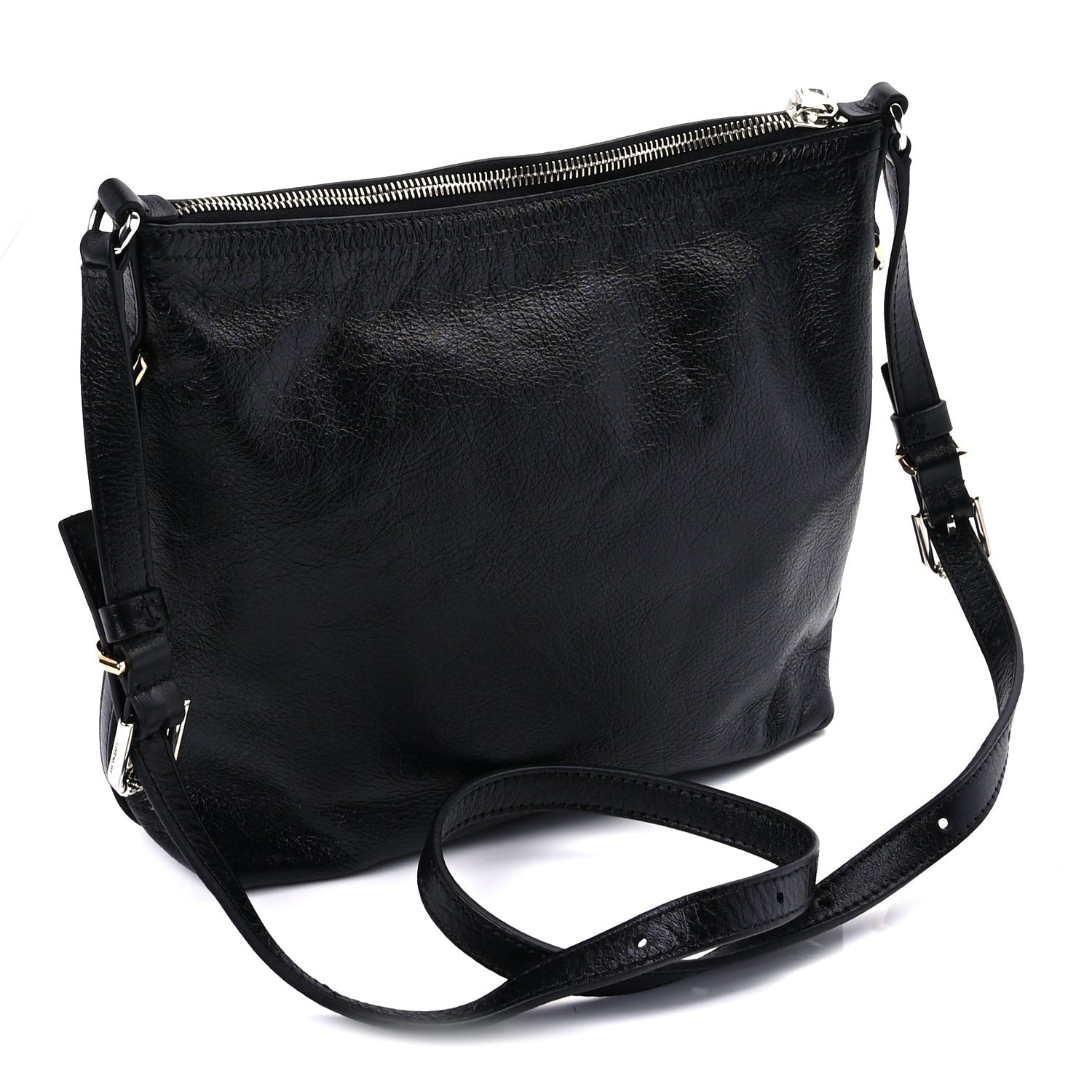 Givenchy Crinkled Calfskin Small Voyou Bag Black 2 of 7
