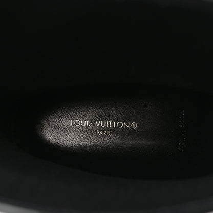Louis Vuitton Rubber Embossed Monogram Drops Flat Half Boots 37 Black 7 of 7