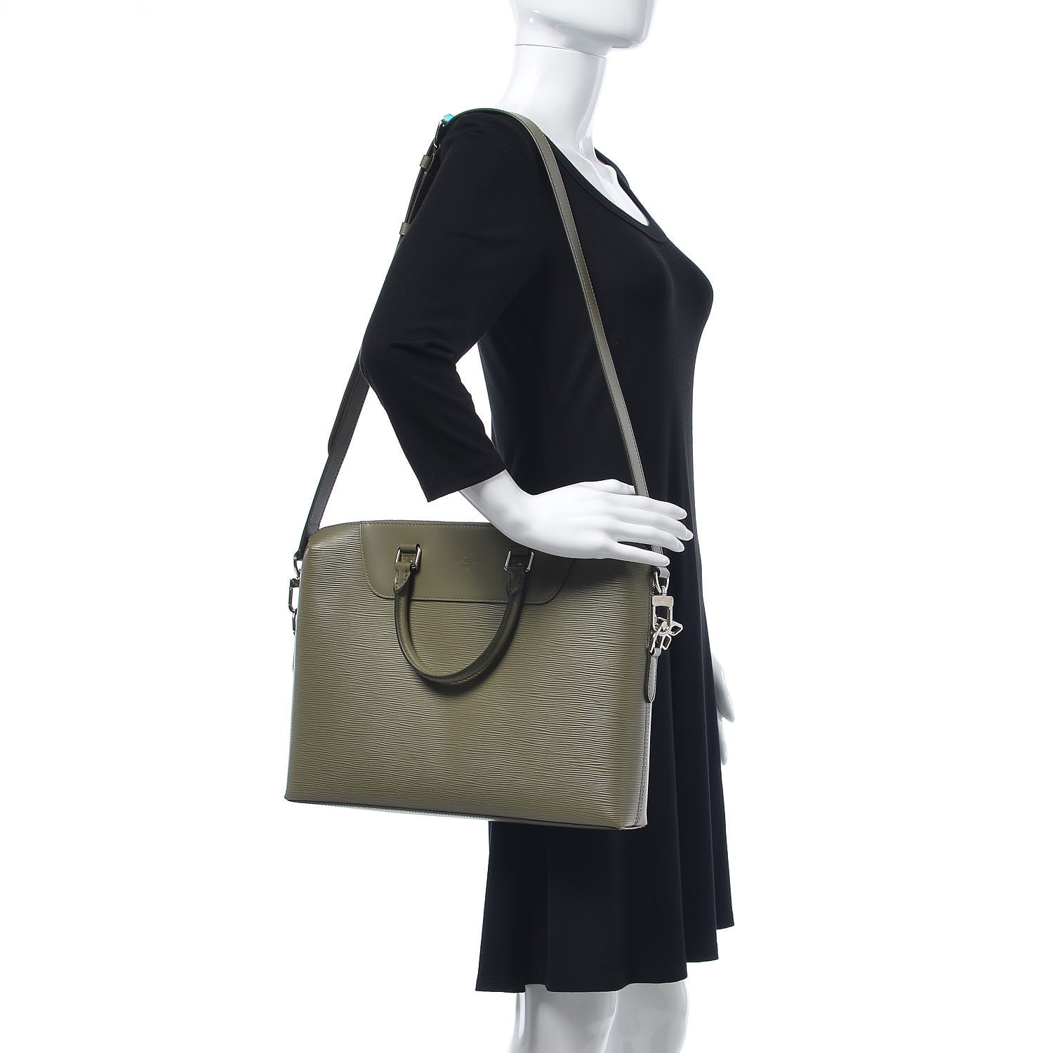 Louis Vuitton Epi Porte-Documents Jour Kaki 3 of 10