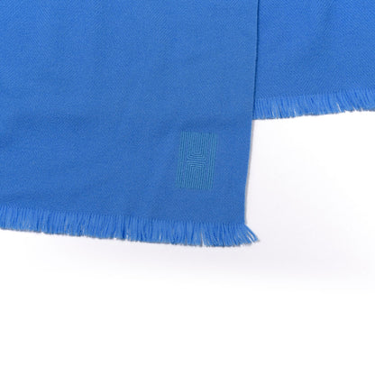 Hermes Cashmere Soft Stole Bleu Ceruleen 2 of 3