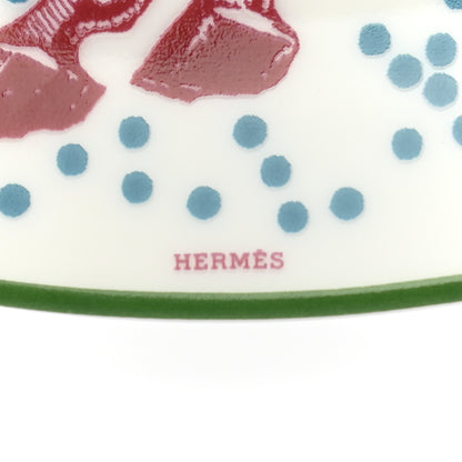 Hermes Porcelain Hippomobile Dessert Plate Set of 2 6 of 6