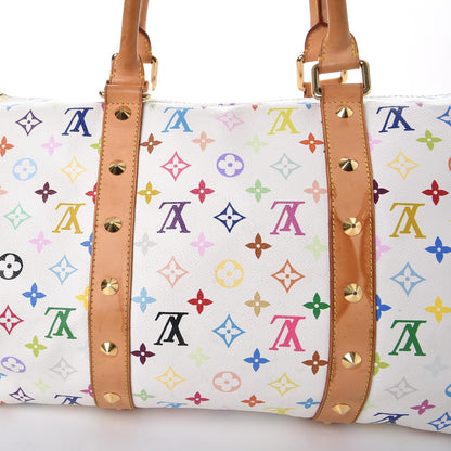 Louis Vuitton Monogram Multicolor Keepall 45 White 17 of 23